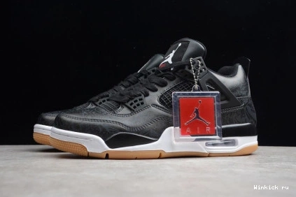 LASER JORDAN AIR 4 GUM BLACK SE 0804